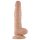 Lovetoy Real Extreme - dildo su siurbtuku - 21 cm - kūno spalvos