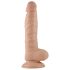 Lovetoy Real Extreme - dildo su siurbtuku - 21 cm - kūno spalvos