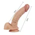 Lovetoy Real Extreme - G taško dildo - 21 cm - kūno spalvos