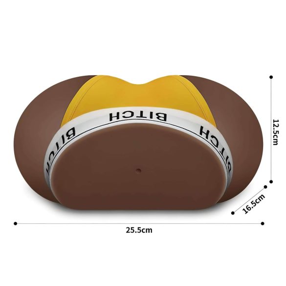 Lovetoy Streetgirl's 12 - dirbtinė makštis torsas su tanga - tamsi natūrali