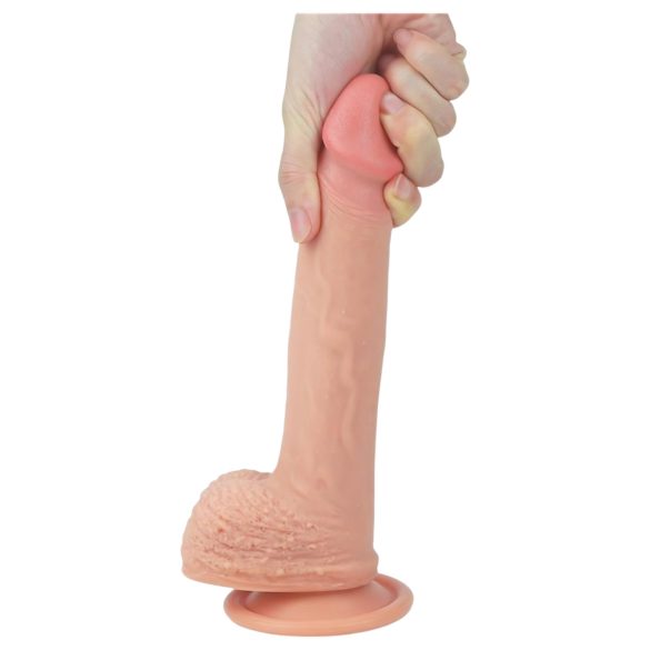 Lovetoy Nature Cock - realistiškas dildo su siurbtuku - 21 cm kūno spalvos