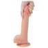Lovetoy Nature Cock - realistiškas dildo su siurbtuku - 21 cm kūno spalvos