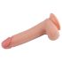 Lovetoy Nature Cock - dvigubo sluoksnio realistiškas dildo - 20cm (natūralios spalvos)