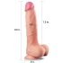 Lovetoy Nature Cock - dvigubas natūralus dildo - 25cm (natūralus)