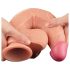 Lovetoy Nature Cock - dvigubas natūralus dildo - 25cm (natūralus)