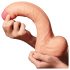 Lovetoy Nature Cock - dvigubas tikroviškas dildo - 28cm (natūralus)