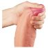 Lovetoy Nature Cock - dvigubas tikroviškas dildo - 28cm (natūralus)