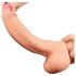 Lovetoy Nature Cock - dvigubas tikroviškas dildo - 28cm (natūralus)