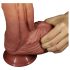 Lovetoy - dvigubas natūralus falas - 26cm (natūralus)