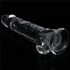 Lovetoy Flawless Clear - siurbtuko falo imitatorius - 19cm (skaidrus)