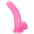 Lovetoy - dildo su prisiurbtuku - 20 cm - rožinis