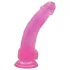 Lovetoy - dildo su prisiurbtuku - 20 cm - rožinis