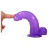 Lovetoy Jelly Studs - siurbtuku dildo - 20cm (purpurinis)