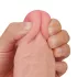Lovetoy - dvigubas dildo - 23 cm - natūralios spalvos
