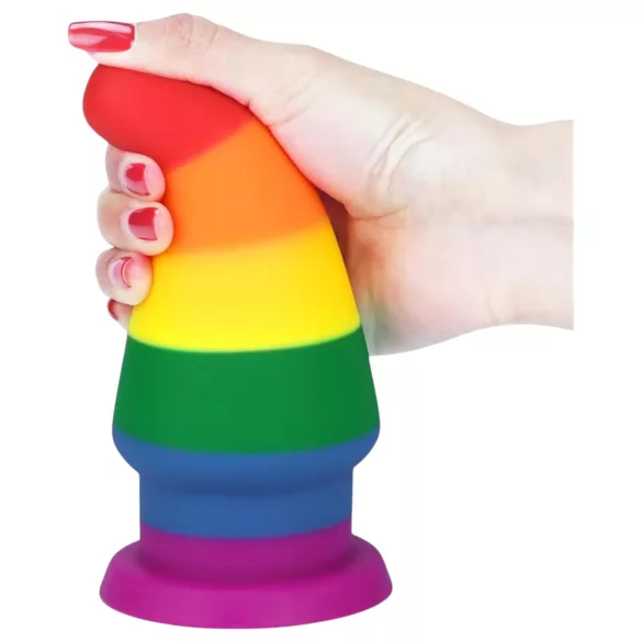 Lovetoy Prider - analinis kaištis - 15 cm - vaivorykštinis