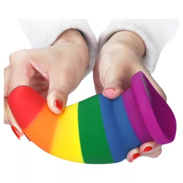 Lovetoy Prider - analinis kaištis - 15 cm - vaivorykštinis