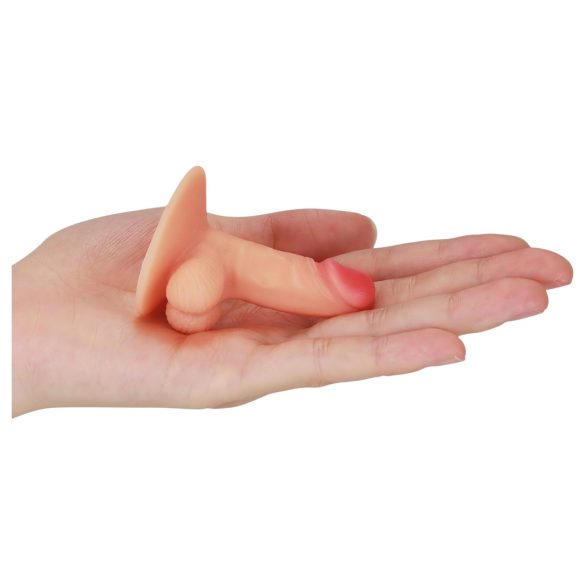 Lovetoy - mini dildo su siurbtuku - laikiklis telefonui - kūno spalvos