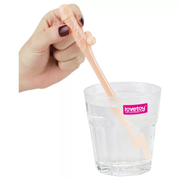 Lovetoy - realistiškas penio šiaudelis - natūralios spalvos