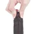 Lovetoy Sliding-Skin - dvigubo sluoksnio dildo - 18 cm - ruda