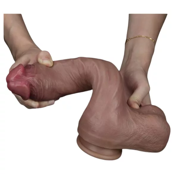 Lovetoy Nature Cock - realistiškas dildas - dviejų sluoksnių - 26 cm