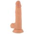 Mr. Rude - realistiškas dildo su siurbtuku - 19 cm natūralios spalvos