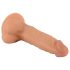 Mr. Rude - realistiškas dildo su siurbtuku - 19 cm natūralios spalvos