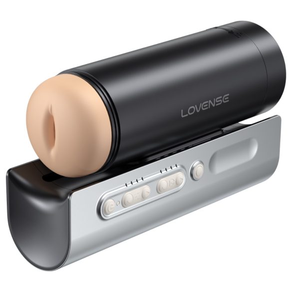 LOVENSE Solace Pro - išmanus juodas masturbatorius su judėjimo funkcija