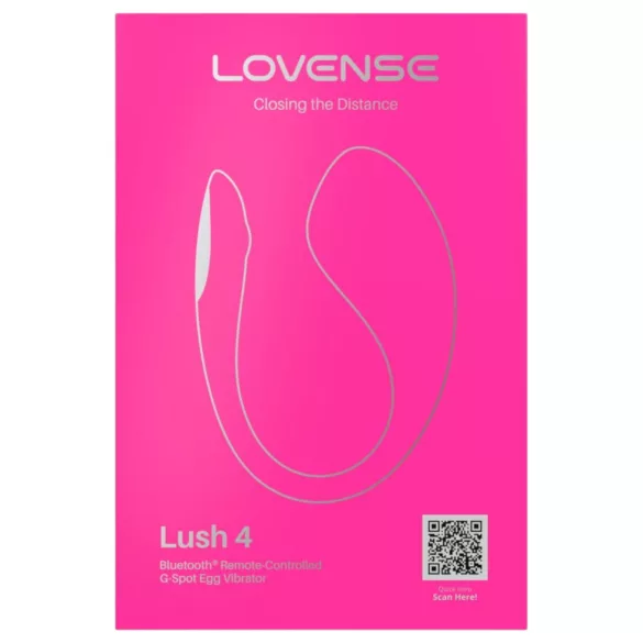 LOVENSE Lush 4 - išmanus vibruojantis kiaušinėlis (rožinis)