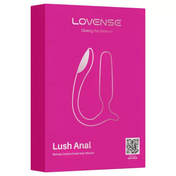 Lovense Lush Anal - programėle valdomas analinis vibratorius su LED - rožinis