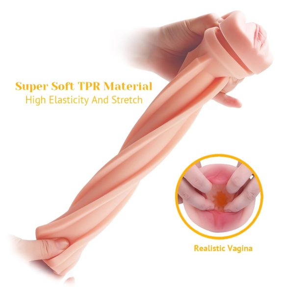 Tracy's Dog - masturbatorius vyrams - realistiška vagina - juoda/kūno spalvos