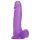Tracy's Dog - dildo su sėklidėmis ir siurbtuku - silikonas - violetinis