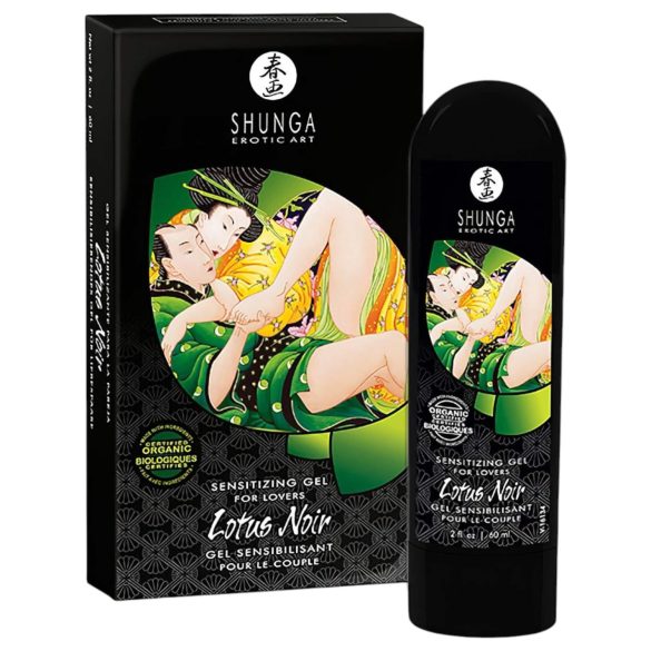 Shunga Juodoji Lotoso gelis – unisex stimuliuojantis gelis (60 ml)