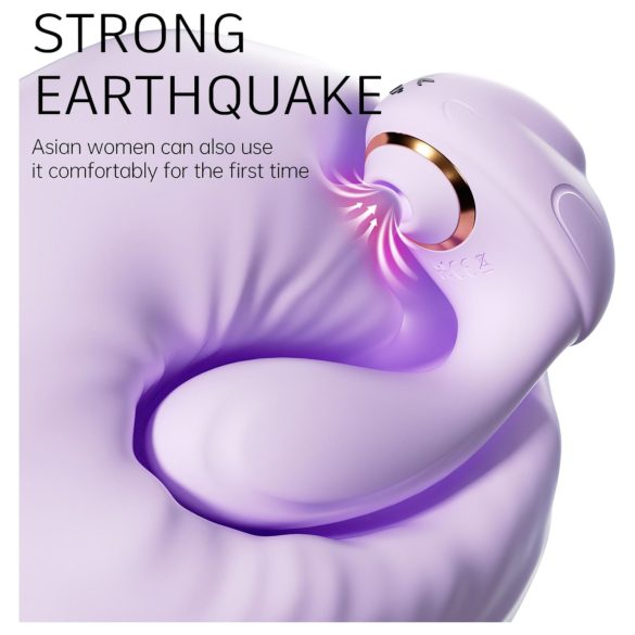 Leopard - klitorio stimuliatorius su čiulpimu ir vibracija - violetinis