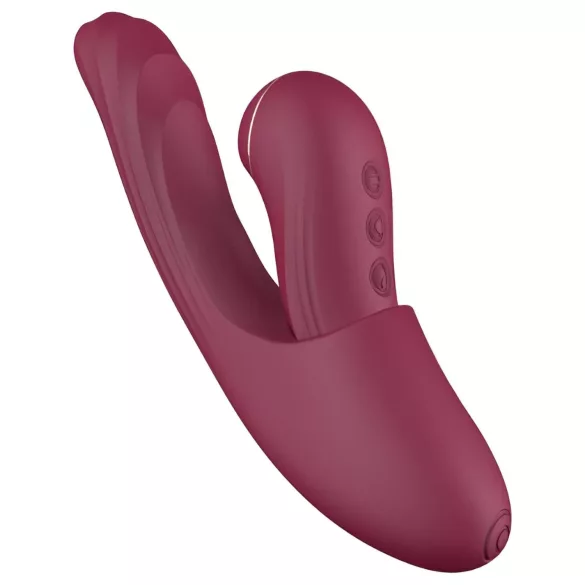 Vibeconnect - G taško ir klitorio vibratorius 2in1 - raudonas