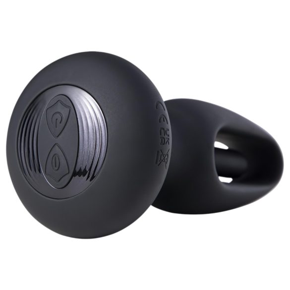 Honey Play Box Snuggy - analinis vibratorius su liežuvėliu - juodas