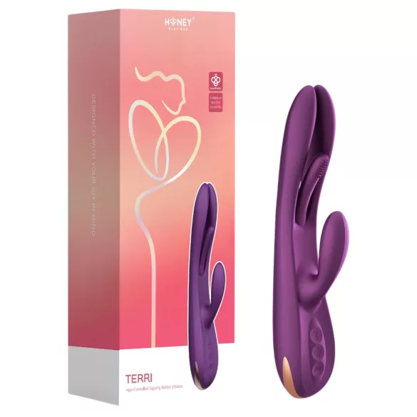 Honey Play Box Terri - programėle valdomas klitorinis vibratorius (violetinis)