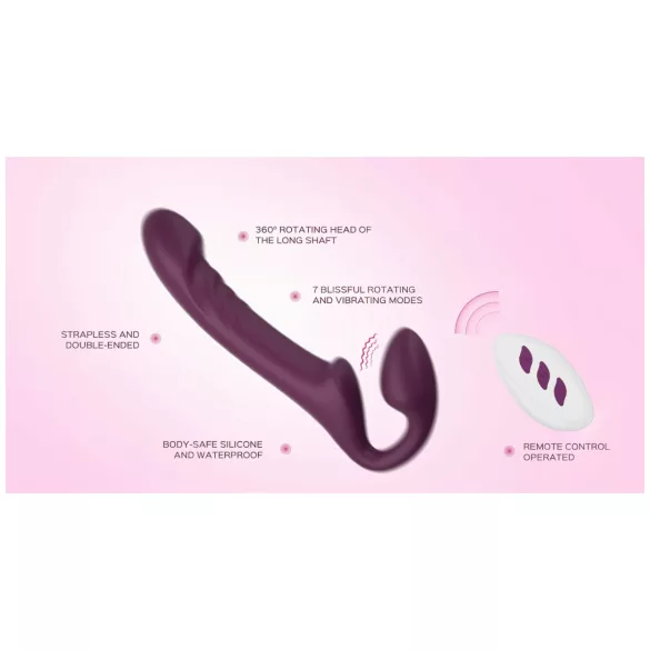 Honey Play Box Bliss - vibratorius su karoliukais ir diržais - sukamas