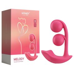   Honey Play Box Melody - vibratorius su rutuliukais, 2in1, raudonas