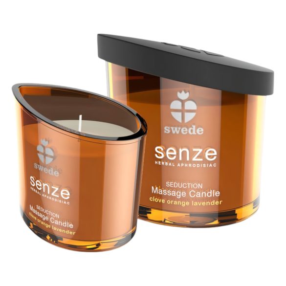 Swede Senze - masažinė žvakė - apelsinas, levanda (50ml)