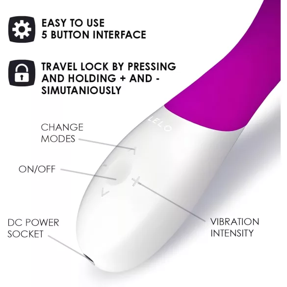 LELO Mona Wave - G taško vibratorius - vandeniui atsparus - violetinis