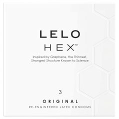   LELO Hex Original - prezervatyvai - ploni lateksiniai - 3 vnt