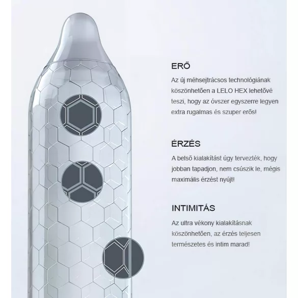 LELO Hex Original - prezervatyvai - 36 vnt