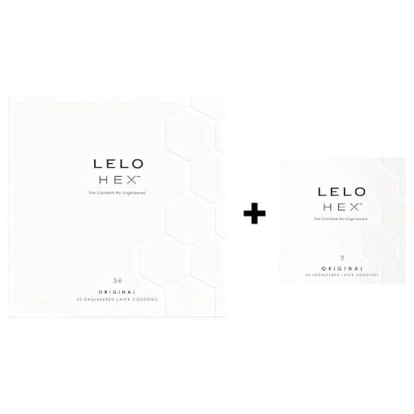LELO Hex Original - prabangus prezervatyvų rinkinys (36+3 vnt.)
