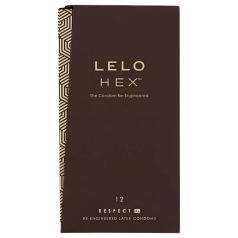   LELO Hex Respect XL - prezervatyvai XL dydžio - lateksas - 12 vnt