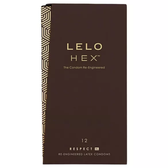 LELO Hex Respect XL - prezervatyvai XL dydžio - lateksas - 12 vnt