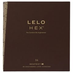 LELO Hex Respect XL - prezervatyvai XL dydžio - 36 vnt