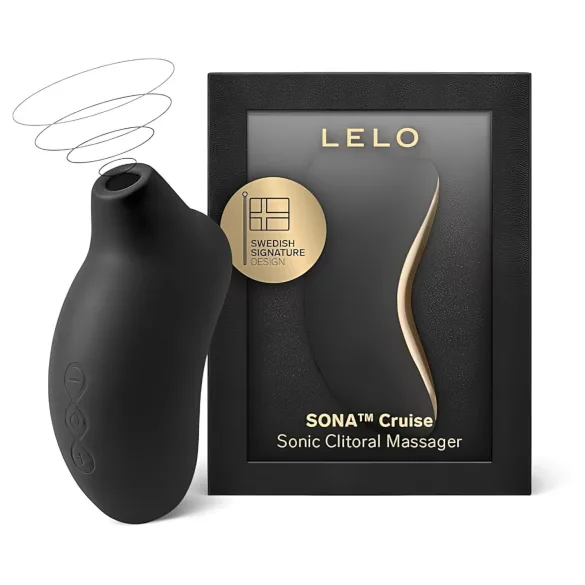 LELO Sona Cruise - klitorinis stimuliatorius su bangomis - juodas