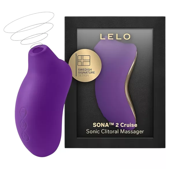 LELO Sona 2 Cruise - klitorio stimuliatorius su bangomis - violetinis