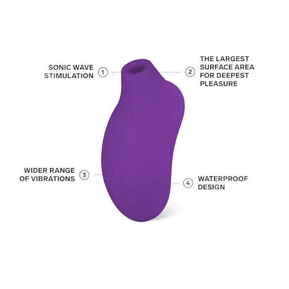LELO Sona 2 - klitorinis stimuliatorius su bangomis - violetinis