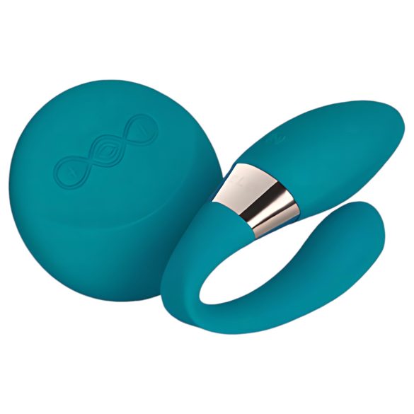 LELO Tiani Duo - silikoninis porų vibratorius (mėlynas)